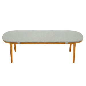 美帮汇定做夏天透气木长椅坐垫可拆洗日式圆头长条凳海绵垫卡座座垫防滑