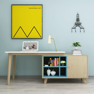 电脑桌转角书房家具套装组合桌椅简约小户型写字台北欧多功能书桌