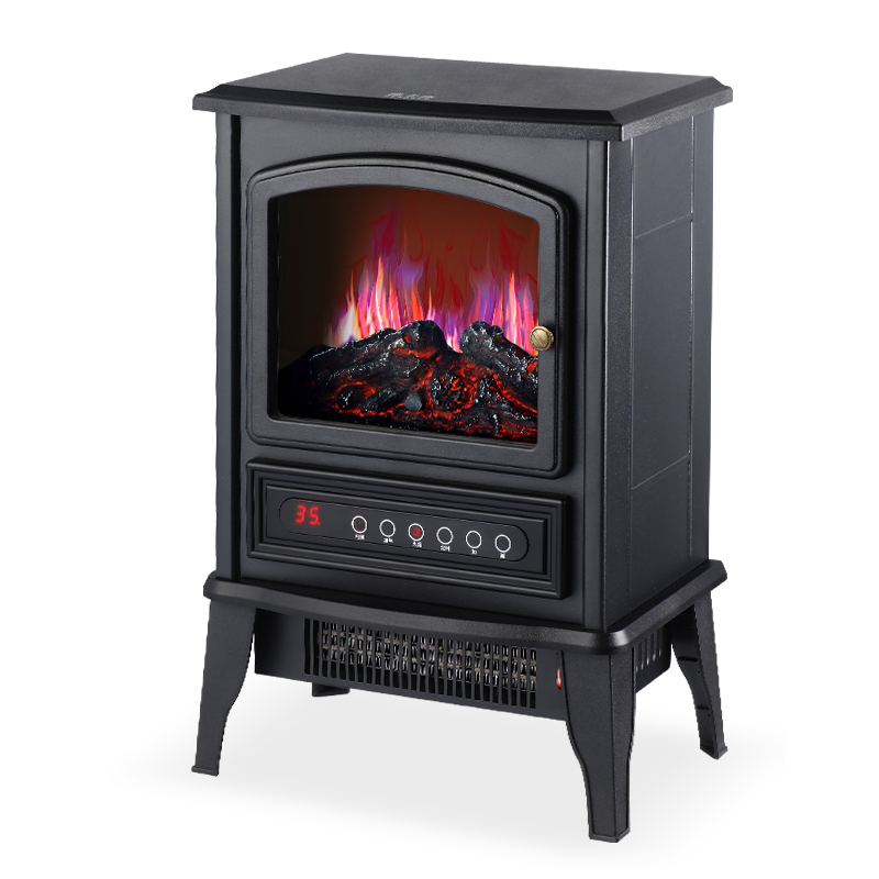 德卡森欧式电壁炉速热取暖器3d仿真火焰电暖器办公室卧室移动地暖家用