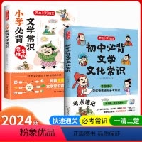 [2本]小学+初中必背文学常识 小学通用 [正版]教育小学生必背文学常识小学语文基础知识大全1-6年级通用中国现代文学常