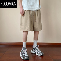 HLCOMAN日系短裤男士夏季薄款潮流牌宽松男生冰丝休闲运动速干五分中裤子