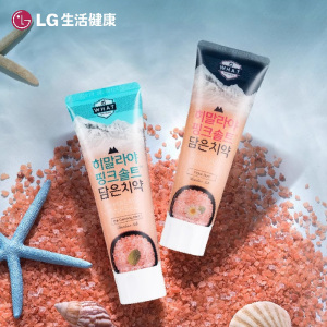 LG竹盐喜 马拉雅粉盐派缤牙膏100g*2支(清幽花香+冰澈薄荷)
