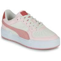 彪马(Puma)高帮运动鞋女鞋粉色皮质内里轻便防滑耐磨跑步鞋