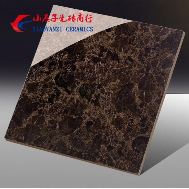 仿古砖 全抛釉瓷砖 浅啡网 客厅卧室防滑地砖黑色咖啡网纹地板砖壹德