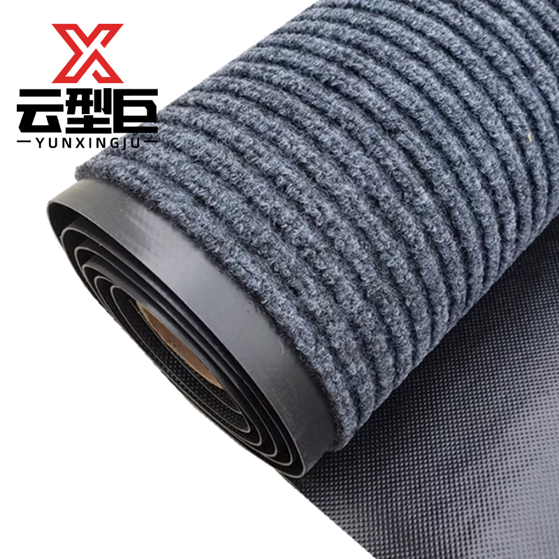 云型巨 地毯 大面积铺满可裁剪入户门地垫地毯防滑进门门垫脚垫 灰色宽180cm 单位:米