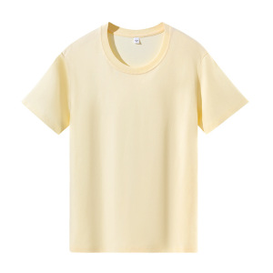 白色短袖180克正肩T恤女棉2025夏季新款圆领修身显瘦体恤上衣