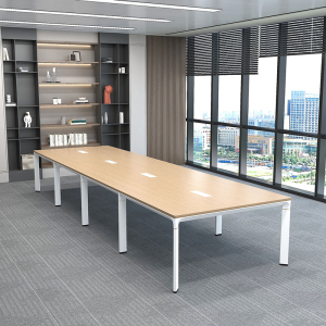 臻远ZY-SG07简约会议桌洽谈桌接待室会议室长条桌苏格台架4800*1400