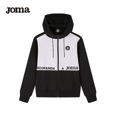 JOMA荷马Nicopanda联名款连帽拉链衫2020秋冬新款拼接卫衣男士百搭时尚外套潮1106FC2511
