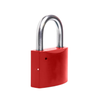 地造天成 GS480 40mm 塑钢 通开 叶片锁 挂锁 (计价单位:个) 红色