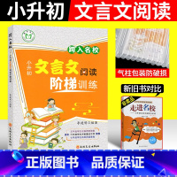 小升初文言文阅读 [正版]2024版跨入走进名校小升初文言文阅读阶梯训练五六年级小学文言文阅读与训练考试真题练习语文小升