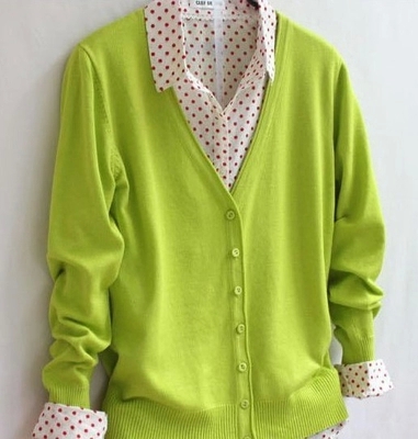 甲壳素纤维女士针织衫