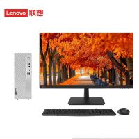 联想(Lenovo)天逸510S 个人商务台式机电脑整机 定制(i3-14100 32G 1TB SSD wifi6 win11 键鼠 三年上门)配27英寸显示器