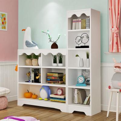 简约现代学生落地置物架书柜书架实木书架收纳柜家用储物柜子