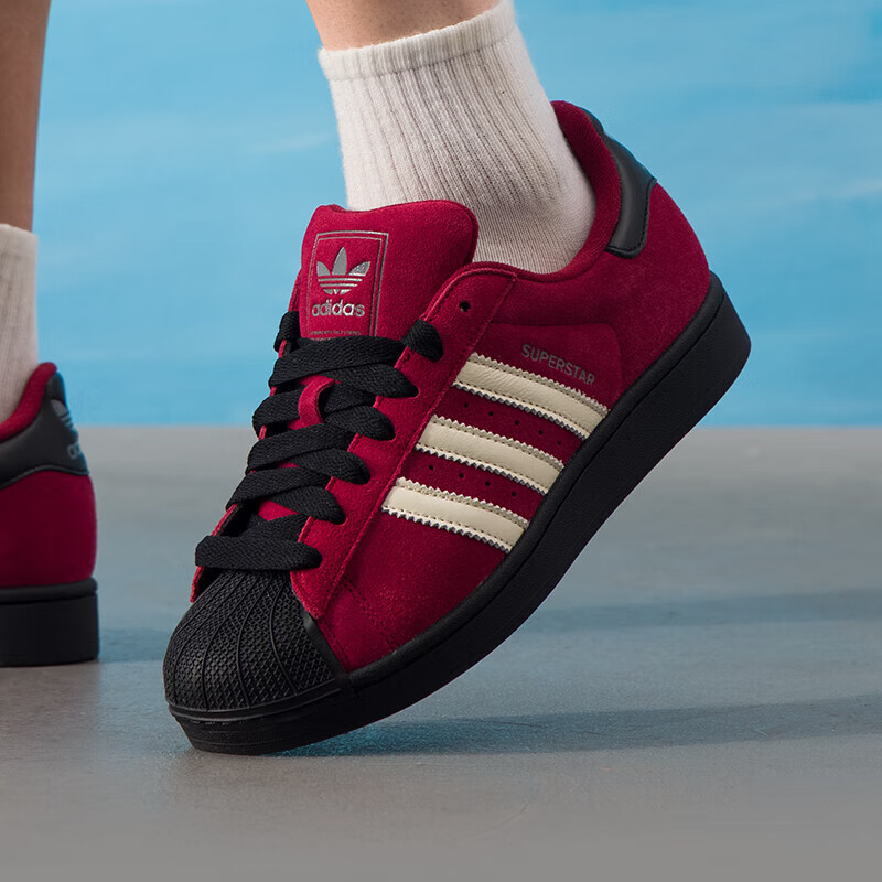 阿迪达斯 (adidas) 三叶草男女鞋新款经典贝壳头板鞋休闲鞋JQ3220 ZP