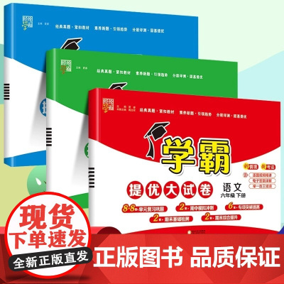2025春新六年级下册上册经纶学霸提优大试卷语文人教数学苏教英语译林版小学6年级同步训练期末冲刺100分单元检测测试卷全