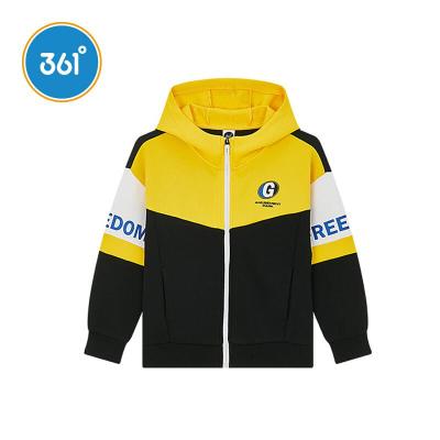 361°度童装男童针织外套2020秋季新款儿童连帽外衣秋装运动卫衣