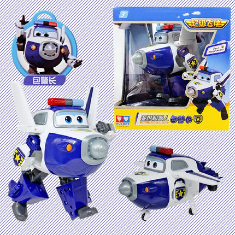 飞侠玩具套装全套5大号小号乐迪小爱变形机器人一套3 大变形-包警长