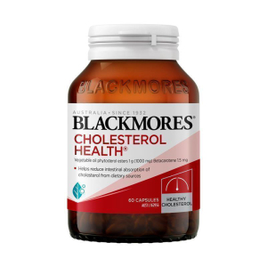 澳洲BLACKMORES澳佳宝 胆固醇 健康配方 软胶囊 60粒 1瓶装 含植物胡萝卜素 膳食营养补充剂澳大利亚进口