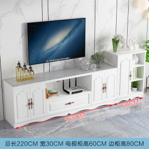 电视柜现代简约小户型客厅边柜组合欧式钢化玻璃地柜卧室电视机柜