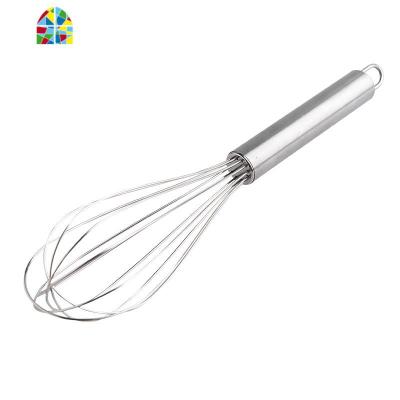 304不锈钢手动打蛋器搅拌棒家用蛋糕奶油打发月饼烘焙工具小/大号 FENGHOU 硅胶防滑手柄打蛋器(304材质)