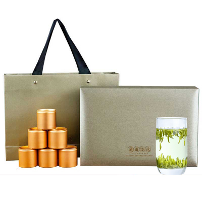 2021新茶上市金坛雀舌明前特级臻选头采绿茶毛尖春茶竹叶麓雨茶叶高档礼盒装共96克