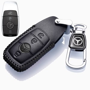 [补贴10%]2020款奔驰真皮钥匙套E级E300L/E260L/ C200L/C260/GLC260L专用扣汽车钥匙包