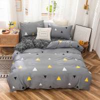 安居先森40支纱高支高密全棉印花双人床四件套活性印染床上用品四件套D1393