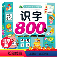 [正版]学前识字800个题看图识字大王幼儿园大班语文启蒙练习册儿童语言早教书认字识字书古诗儿歌3-6岁宝宝益智早教卡简