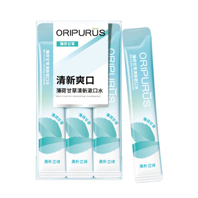 奥朴兰诗ORIPURUS薄荷甘草清新漱口水12ml20条