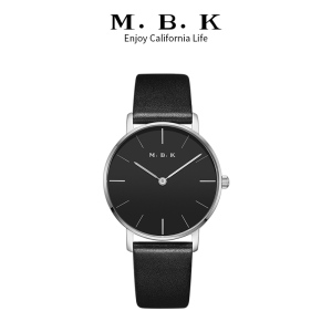 M.B.K欧美品牌女士潮流轻奢石英表 女表时尚小众ins风简约时尚防水两针手表男表新款3001L-1