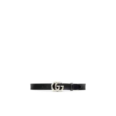  古驰(GUCCI)真皮徽标皮带时尚百搭商务休闲男士腰带3cm宽