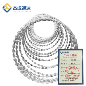 杰成通达 刺丝滚笼-重热镀锌国标双螺旋 圈径50cm