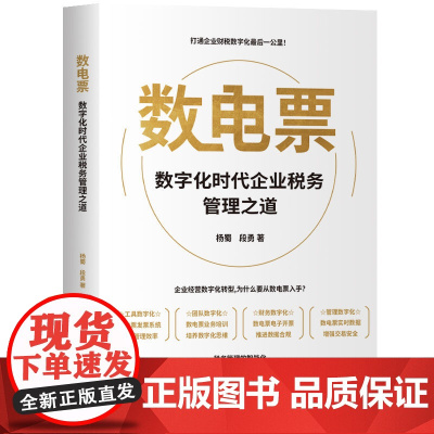 [正版新书]数电票 杨蜀、段勇 清华大学出版社 数字化;数电票;数智化