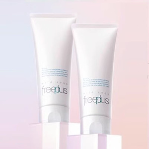 日本freeplus芙丽芳丝洗面奶净润洗面霜氨基酸系温和氨基酸洗面奶100g 2个装 100ml
