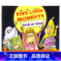 [正版]五只小猴子不给糖就捣蛋 英文原版平装绘本 Five Little Monkeys Trick-Or-Treat