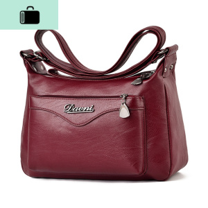 妈妈包新款中年妇女士单肩斜跨包包女包中老年人斜挎包生意收钱包NEW LAKE女士单肩包
