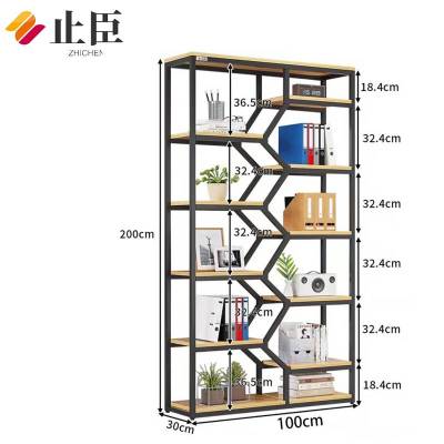止臣 书架 置物架花架落地客厅博古架书报架靠墙陈列展示架子 M6