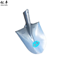 松丰(SONG FENG) 锰钢加厚大号尖头铲尖锹铁铲钢铲尖锨钢锹圆头铲板锨29cm*22.5cm张