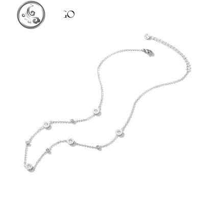 闺蜜颈链女短款锁骨链欧美罗马文钛钢玫瑰金网红小众项链脖子饰品 JiMi