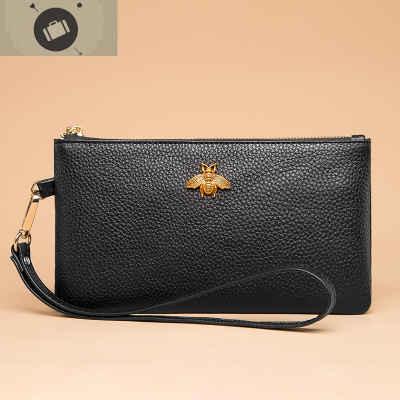 真皮手拿包女钱包长款2020新款拉链时尚手包零钱包妈妈小包手机包艾狄伊娃手提包