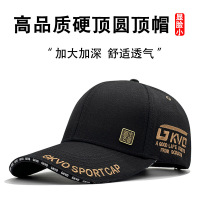 GKVO大头围帽子男士新款鸭舌帽春秋夏加大加深硬顶棒球帽显脸小