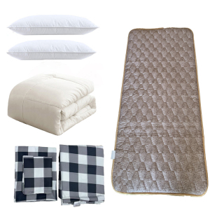 钰春鹏 八件组合床品套装 枕芯*2枕套*2被套*1被芯*1床单*1垫棉*1 /1组