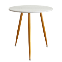 迈亚家具洽谈圆桌办公会议小圆桌创意金色铁艺圆桌