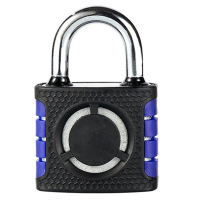 安盛宏方 ASHF693 40mm 蓝黑色 双色包胶腰圆铁锁 1.00 个/把 (计价单位:把) 蓝黑色