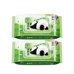 清风湿厕纸1层40片*2包加厚温和亲肤无刺激BWB40WE6X