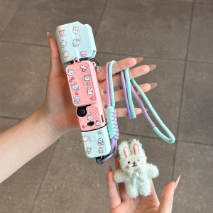 适用于大疆Pocket3保护壳硅胶套装灵眸口袋可爱挂绳OsmoPocket3代硅胶保护套DIY贴纸毛绒可爱配件3139a