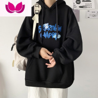七斓连帽卫衣男士外套情侣美式潮牌2023新款百搭男装上衣服