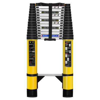 润达讯 RDX-LT60D 铝合金伸缩梯子 6M 配近电预警器 加长加宽加厚靠件 单位:1把 黄色