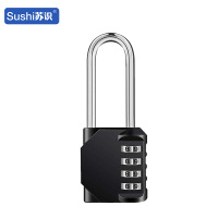 苏识 ZCB434L黑 四位密码锌合金长梁 密码锁 (计价单位:个) 黑色
