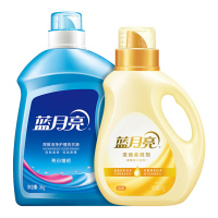 蓝月亮 洗衣液衣物柔顺除菌组合(自然亮白3kg+浓缩除菌柔顺剂1kg)